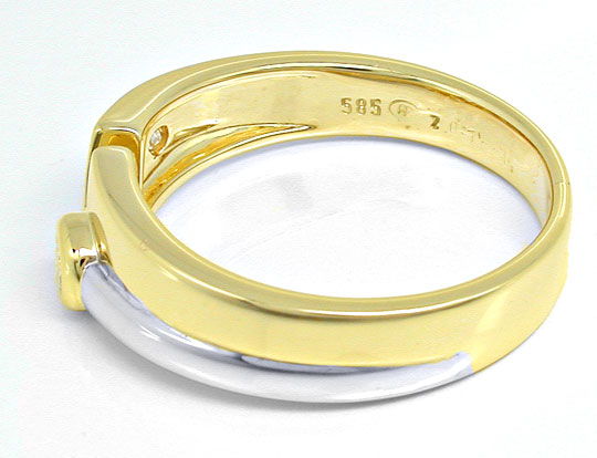 Foto 3 - Super Moderner! Brillant-Ring Bicolor 14K/585, S6055